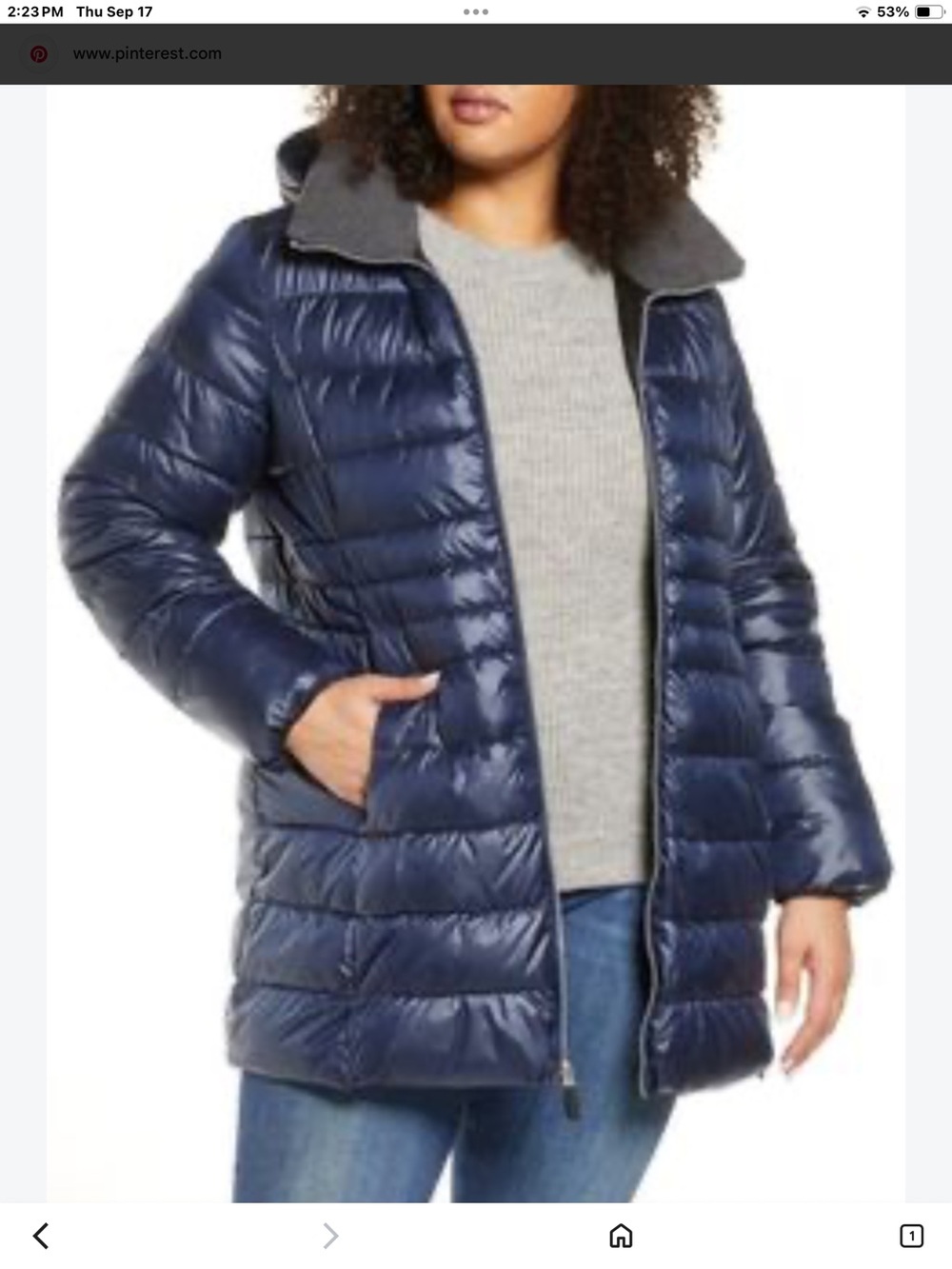 Marc New York Women's Navy Packable Puffer Coat